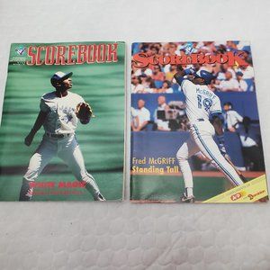 Toronto Blue Jays Baseball Scorebook 1990, 1991